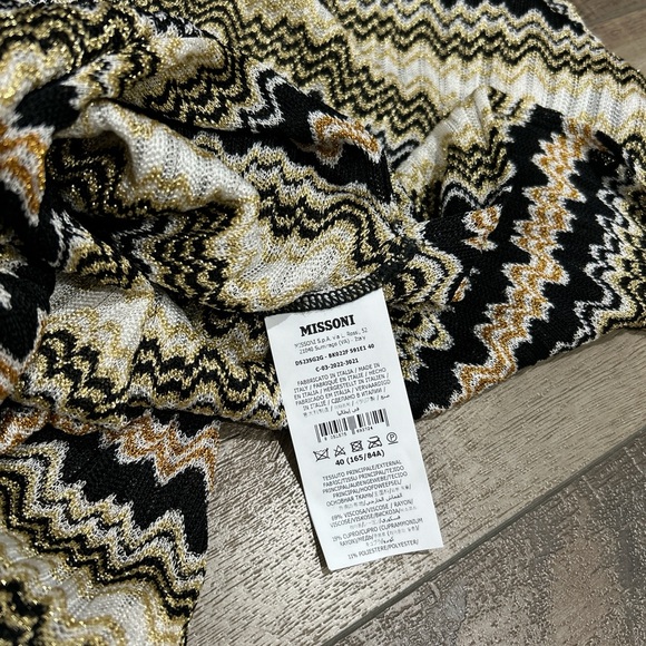 Missoni gold chevron v neck maxi dress - Picture 9 of 15